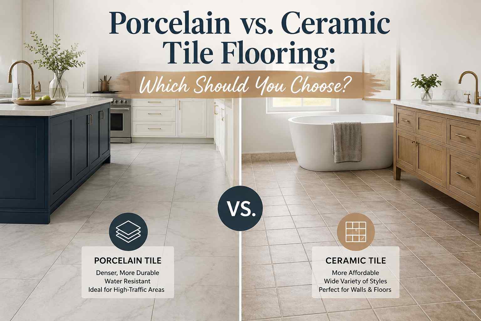 Porcelain vs. Ceramic Tile Flooring: Which Should You Choose?