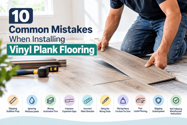 10 Common Mistakes When Installing Vinyl Plank Flooring