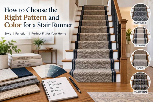 How to Choose the Right Pattern and Color for a Stair Runner