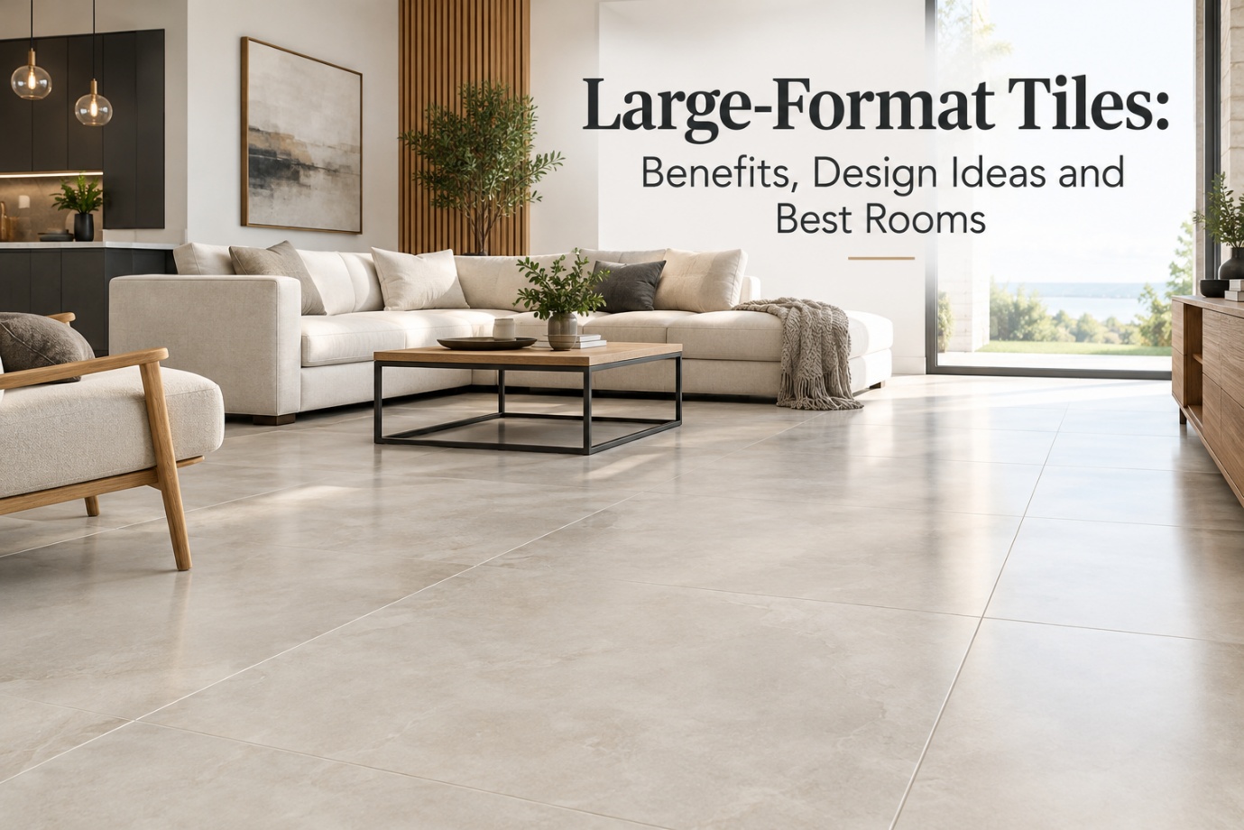 Large-Format Tiles: Benefits, Design Ideas and Best Rooms